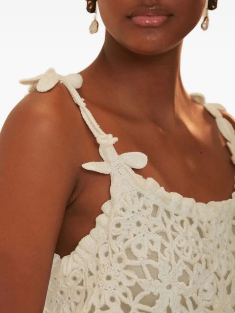 FARM Rio crochet top - White
