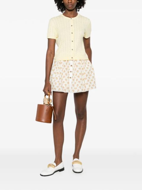 Maje buttoned short-sleeve cardigan - Yellow - zdjęcie produktu nr 2