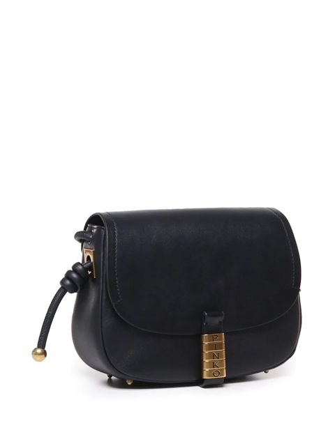 PINKO logo-buckle shoulder bag - Black