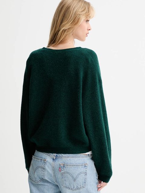 American Vintage kardigan z wełną damski kolor zielony lekki RAX19C