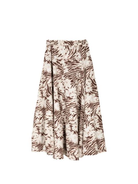 Free People zebra-print skirt - Brown - zdjęcie produktu nr 2