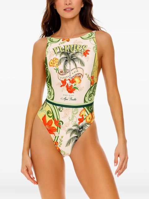 Agua By Agua Bendita floral-print swimsuit - Neutrals - zdjęcie produktu nr 2