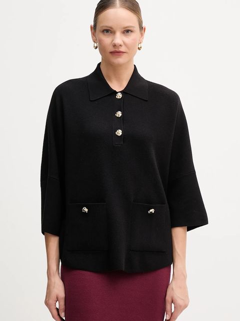 Joseph Ribkoff sweter damski kolor czarny 253962