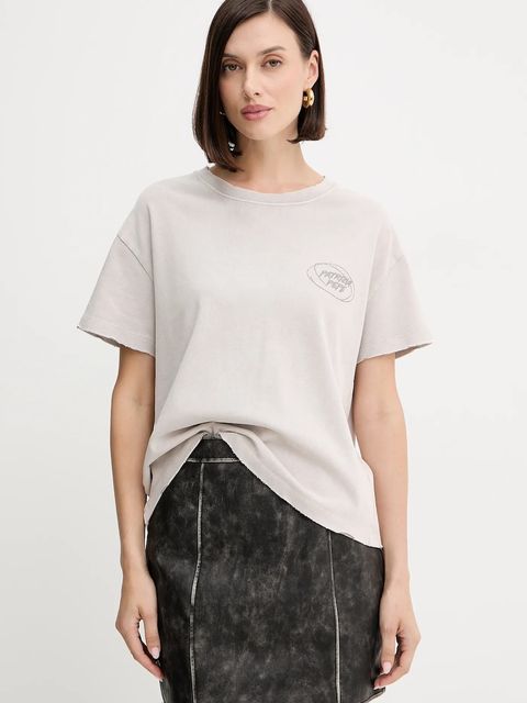 Patrizia Pepe t-shirt bawełniany damski kolor beżowy 8M1714 J128 - zdjęcie produktu nr 1