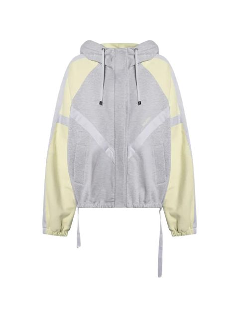 The Attico hooded colourblock bomber jacket - Grey - zdjęcie produktu nr 1