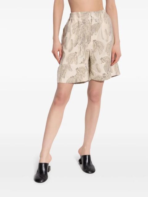 Jacquemus graphic-print shorts - Neutrals - zdjęcie produktu nr 2