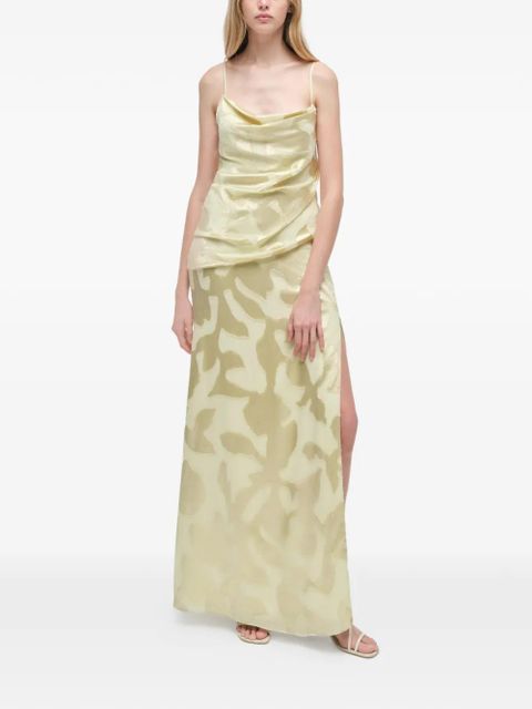 Simkhai Jessa drapped maxi dress - Neutrals