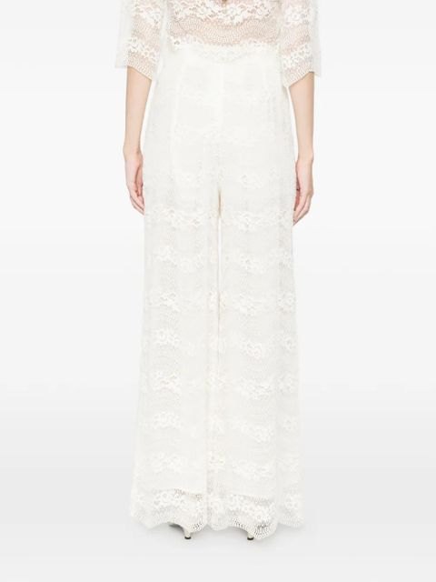 TWINSET lace trousers - White