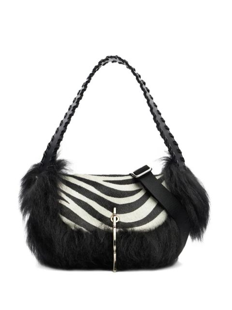 Blumarine mini zebra-print shoulder bag - White - zdjęcie produktu nr 1