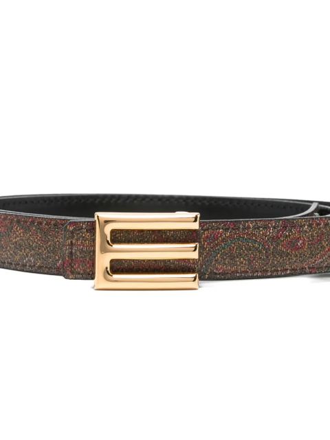 ETRO paisley-pattern belt - Brown