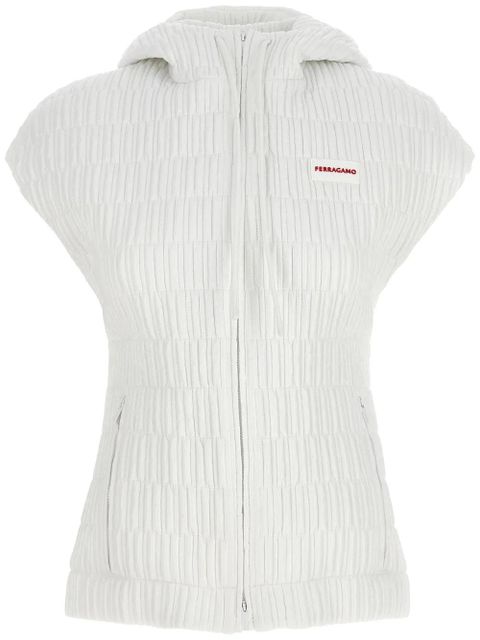 Ferragamo hooded gilet - White - zdjęcie produktu nr 1