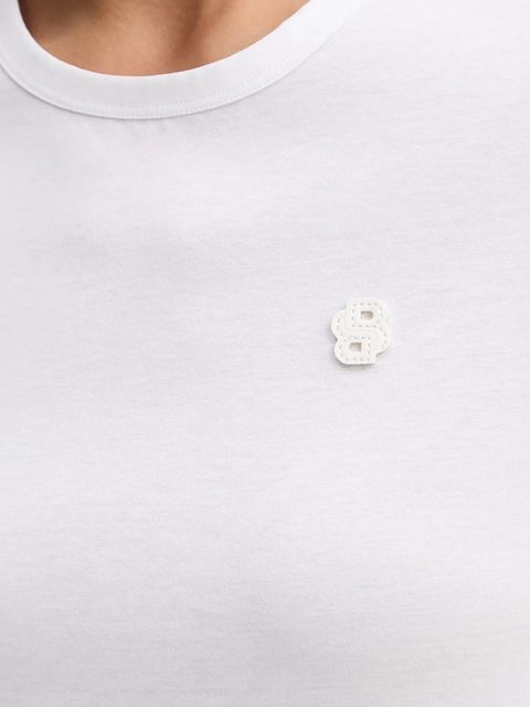 BOSS t-shirt bawełniany damski kolor biały 50545671