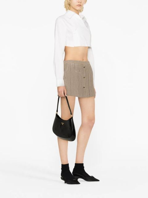 Prada Cleo embossed-detail shoulder bag - Black - zdjęcie produktu nr 2