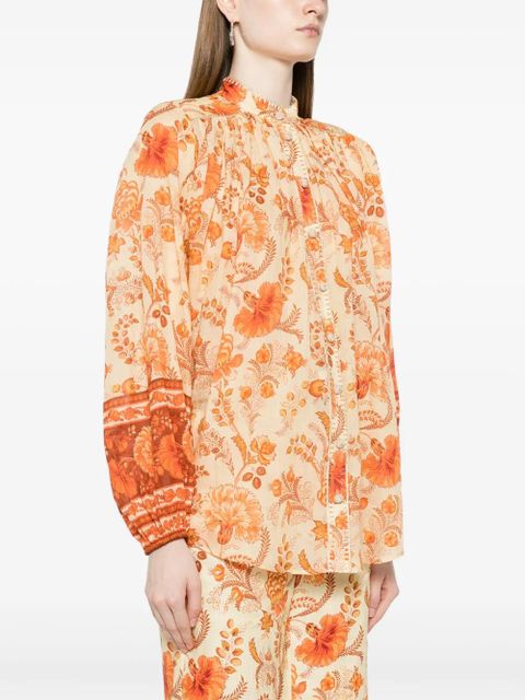 ZIMMERMANN Junie floral-print blouse - Orange