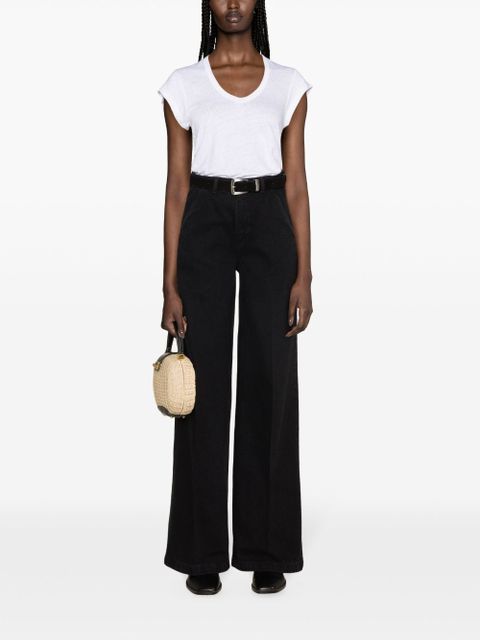 MARANT ÉTOILE Zankou linen T-shirt - White - zdjęcie produktu nr 2