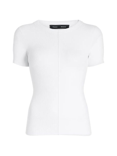Proenza Schouler ribbed T-shirt - White - zdjęcie produktu nr 1