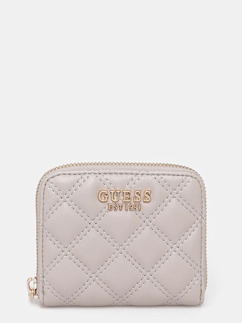 Guess portfel GIULLY damski kolor beżowy SWQG96 73137 - zdjęcie produktu nr 1