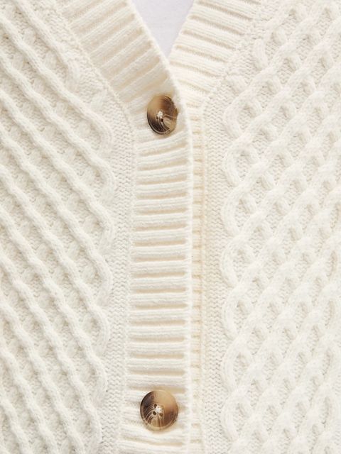 Guess Jeans kardigan z dodatkiem wełny damski kolor beżowy W5BR08 Z0561 - zdjęcie produktu nr 2