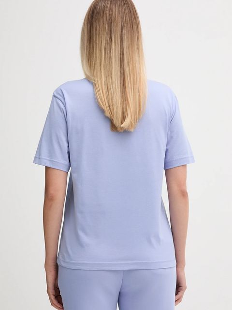 Lacoste t-shirt bawełniany damski kolor niebieski TF7215 - zdjęcie produktu nr 2