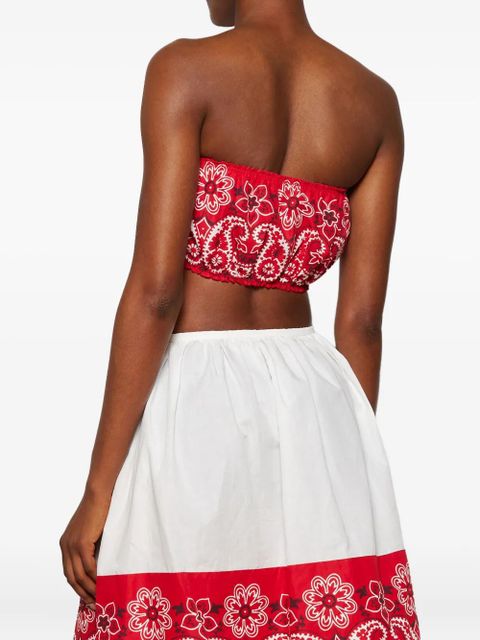 Miu Miu bandana-print top - Red