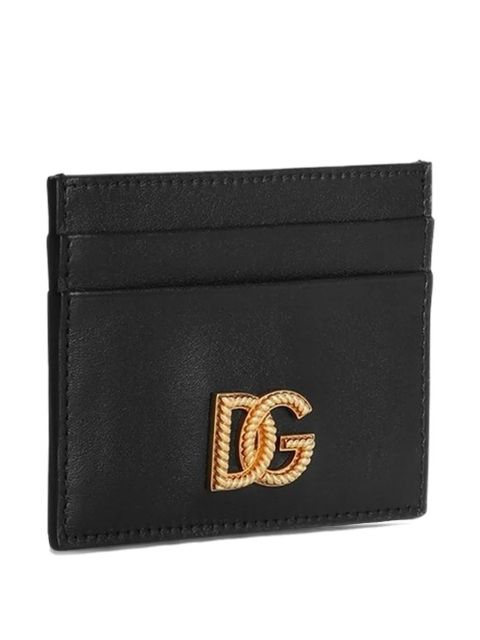 Dolce & Gabbana logo-plaque cardholder - Black