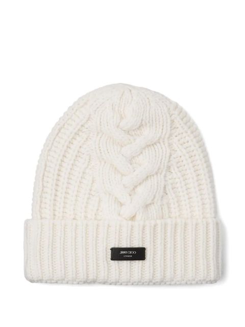 Jimmy Choo Yuki beanie - White - zdjęcie produktu nr 1