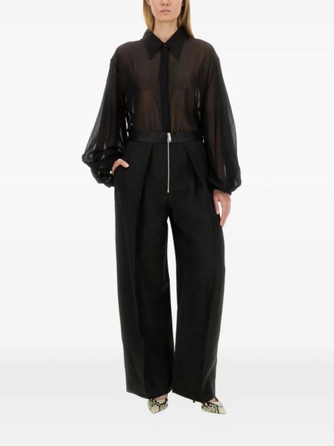 KHAITE balloon-sleeve shirt - Black - zdjęcie produktu nr 2