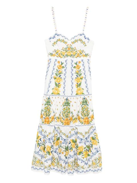 FARM Rio Sicily midi dress - White - zdjęcie produktu nr 1