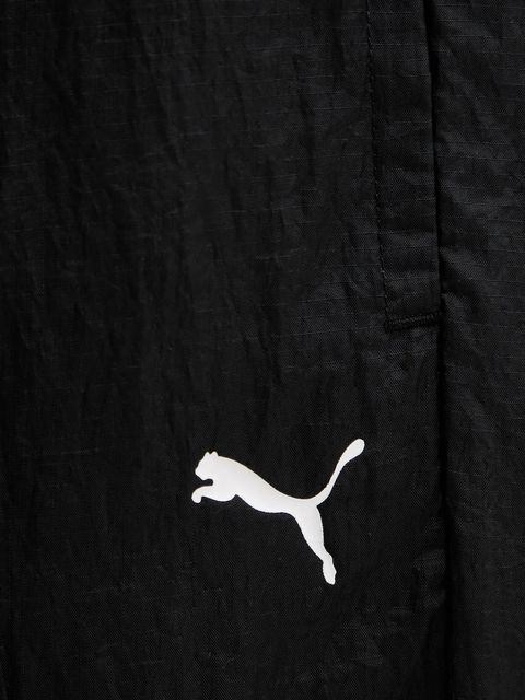 Puma spodnie dresowe damskie kolor czarny z nadrukiem 632149