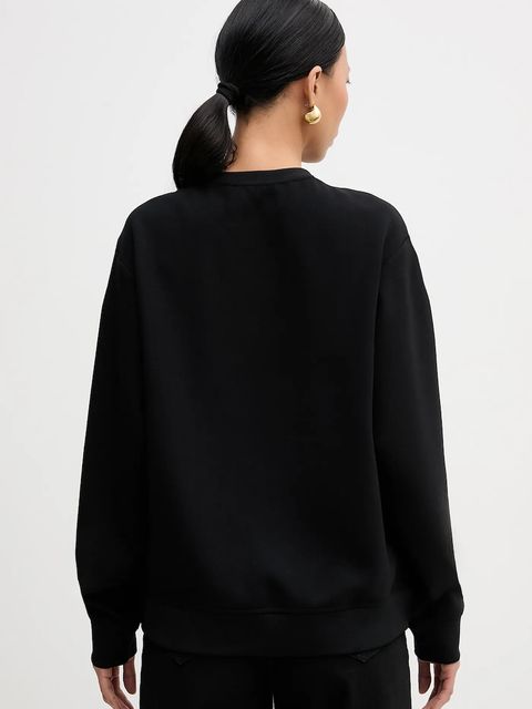 Karl Lagerfeld bluza KARL DAILY damska kolor czarny gładka B1W20015
