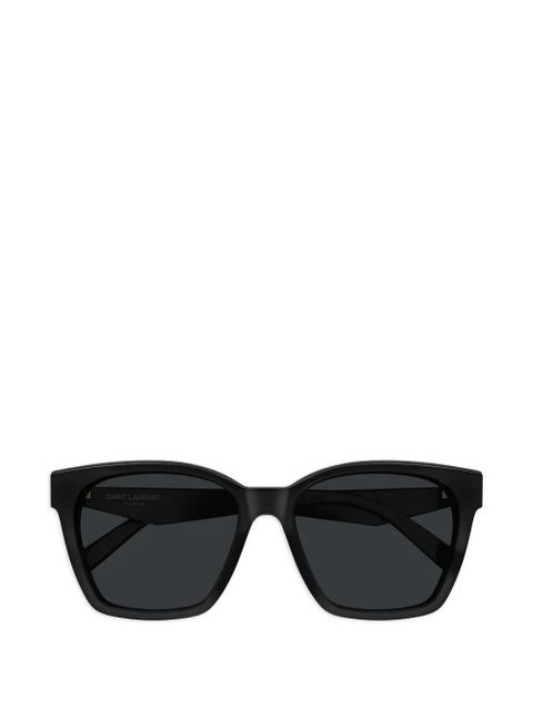 Saint Laurent Eyewear square-frame logo-detail sunglasses - Black - zdjęcie produktu nr 1