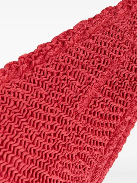 Bond-eye palm-print scout bikini top - Red - zdjęcie produktu nr 2