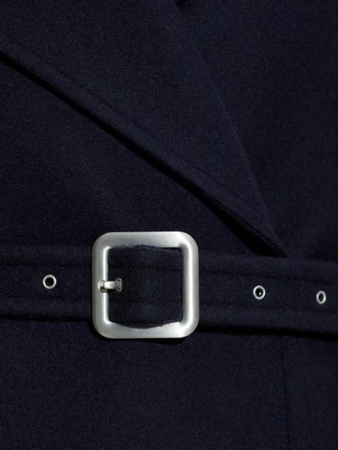 Jil Sander belted coat - Blue