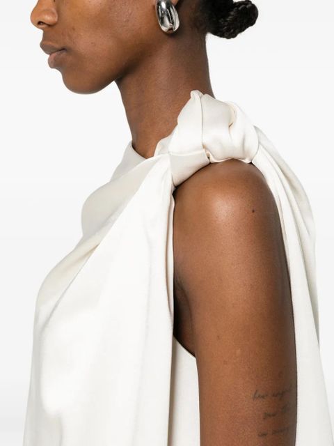 Eleh drape mini dress - Neutrals