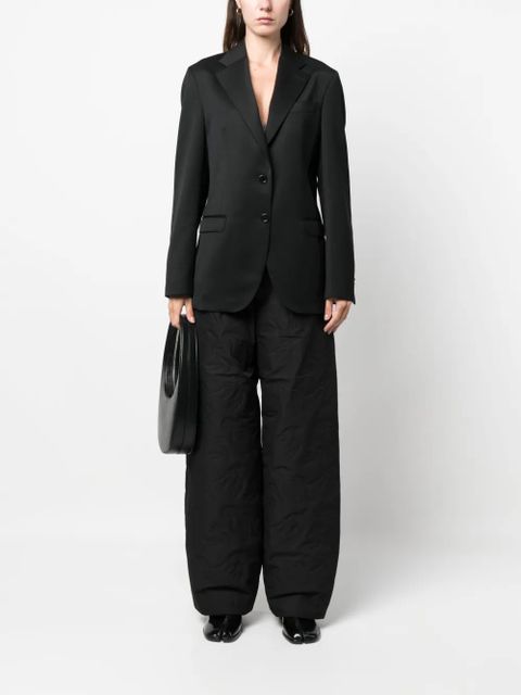 Simone Rocha single-breast notched-lapel blazer - Black