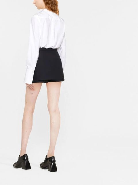 Valentino Garavani lace-bib tailored shirt - White