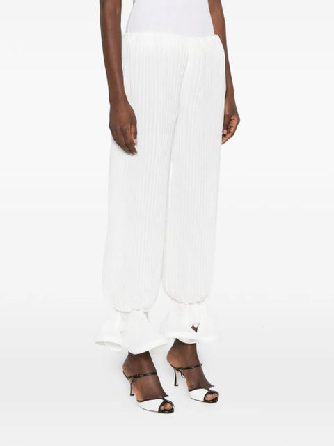 Rowen Rose ruffled-detail trousers - White - zdjęcie produktu nr 2