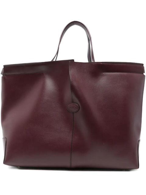 Tod's medium leather tote bag - Red