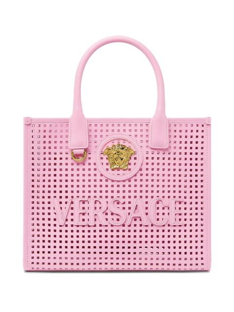 Versace small La Medusa laser-cut tote bag - Pink - zdjęcie produktu nr 1