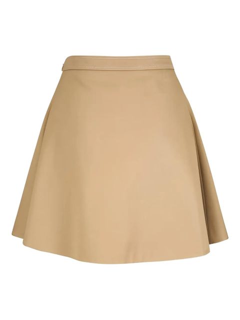 Marni pleated mini skirt - Neutrals
