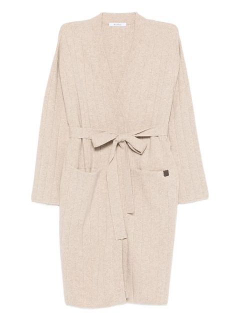 Max Mara ribbed belted cardigan - Neutrals - zdjęcie produktu nr 1