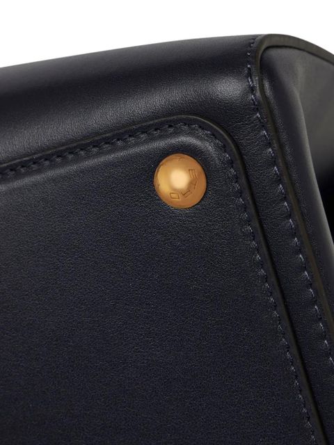 ETRO large Vela leather shoulder bag - Blue