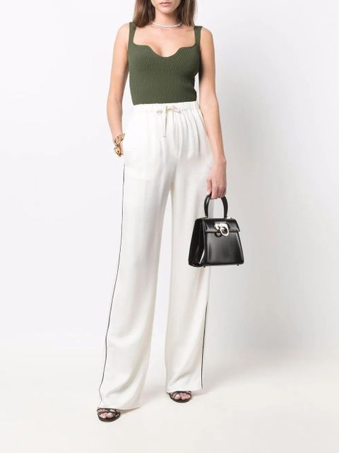 Ferragamo Gancini leather tote bag - Black