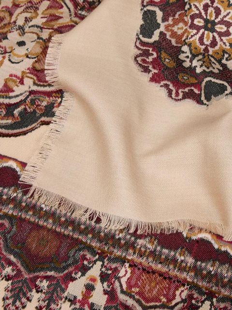 ETRO floral-jacquard scarf - Neutrals