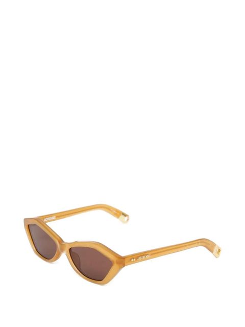 Jacquemus Bambino geometric-frame sunglasses - Yellow - zdjęcie produktu nr 2