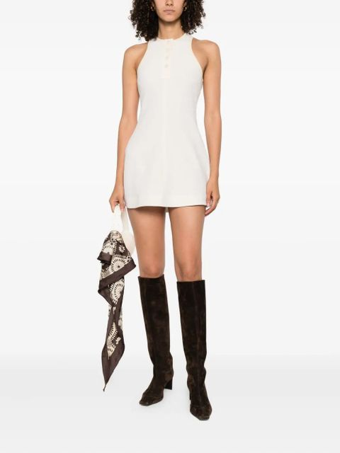 Nanushka button-front ribbed mini dress - Neutrals - zdjęcie produktu nr 2