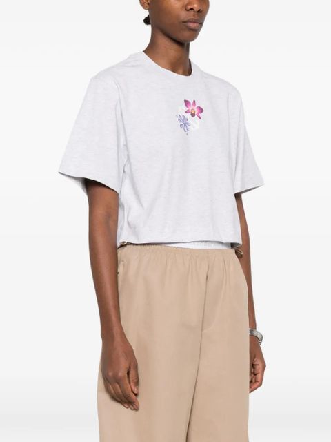 Off-White floral-print T-shirt - Grey