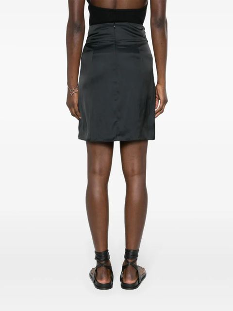 Zadig&Voltaire Joji satin mini skirt - Black