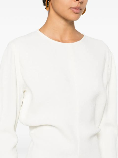 TOTEME long-sleeve maxi dress - White