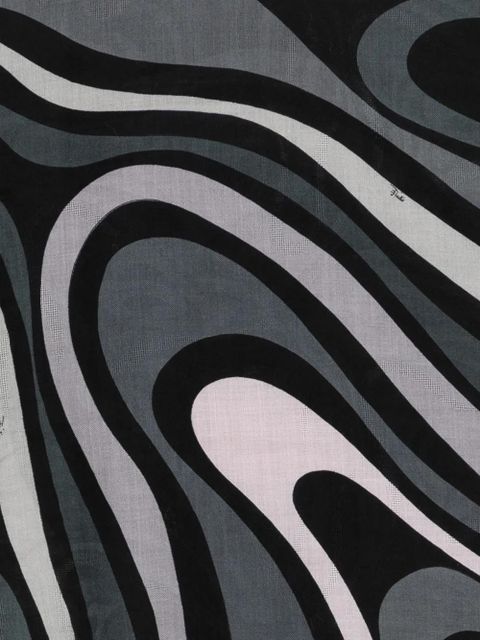 PUCCI fringed scarf - Black - zdjęcie produktu nr 2
